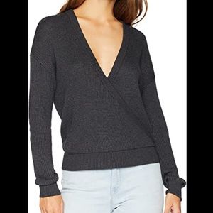 NWT Splendid Sibyl Cashmere Blend Sweater in Heather Charcoal size S